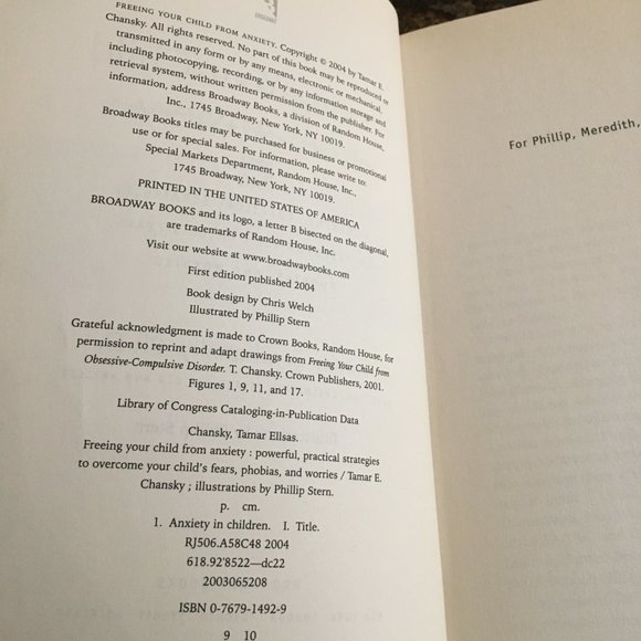 'Freeing Your Child from Anxiety' Paperback By Tamar E. Chansky - Picture 8 of 8